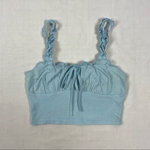 Cottage-core ruffle tank